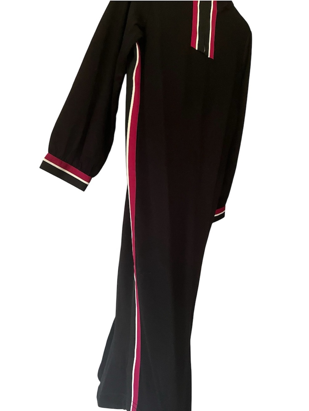 JODIFL Women’s Black tunic shift Dress contrast Trim size Medium relaxed fit New - Picture 4 of 11
